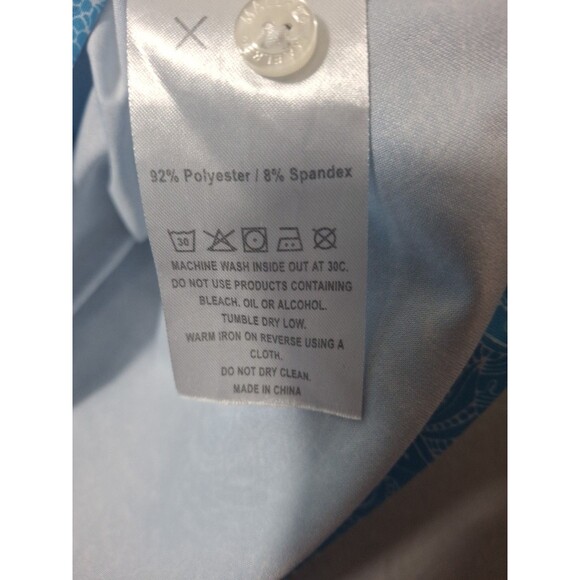 Maelreg Golf Polo Men Stretch Performance AOP Marine Life Whales Seahorse Turtle - Picture 5 of 8